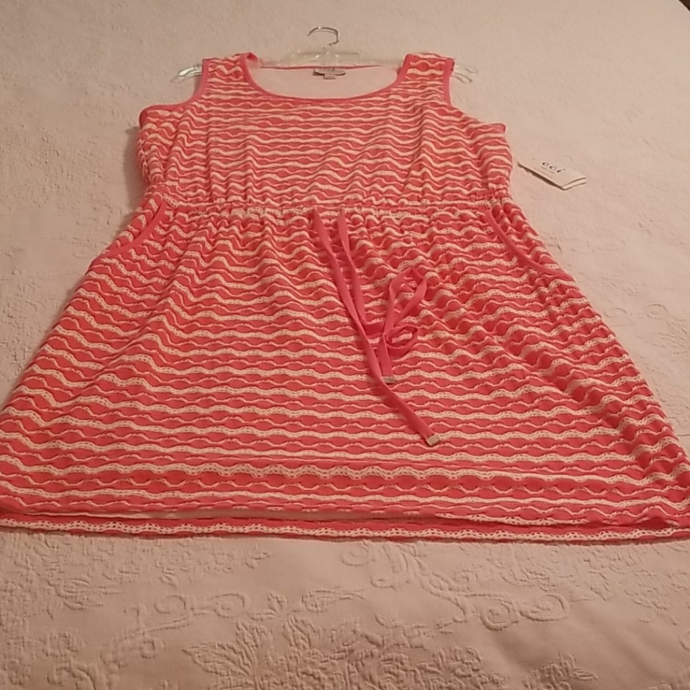 Short sleeve cotton dress